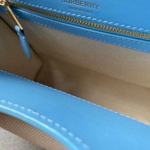 Burberry Mini Two-tone Canvas and Leather Pocket Bag 13