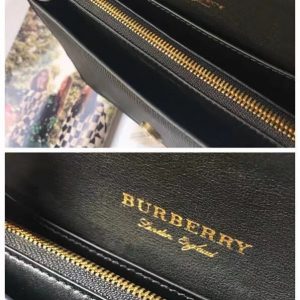 Burberry Small Buckle House Check Leather Bag 8