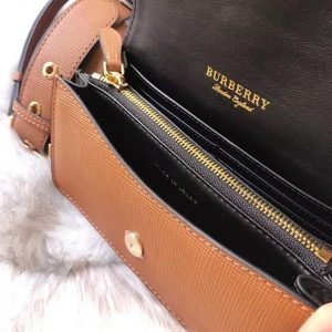 Burberry Small Buckle House Check Leather Bag 12