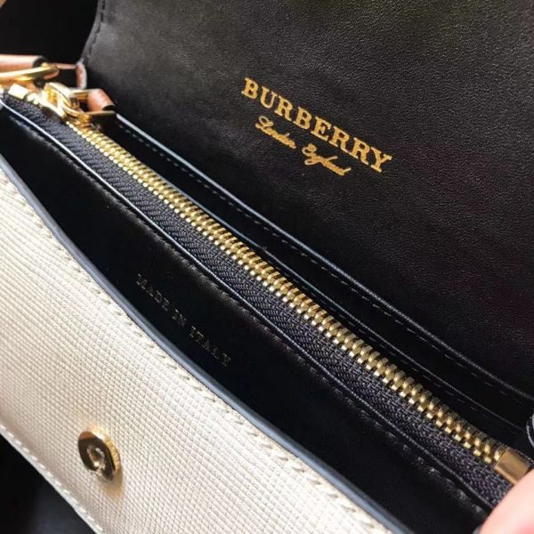 Burberry Small Buckle House Check Leather Bag 8