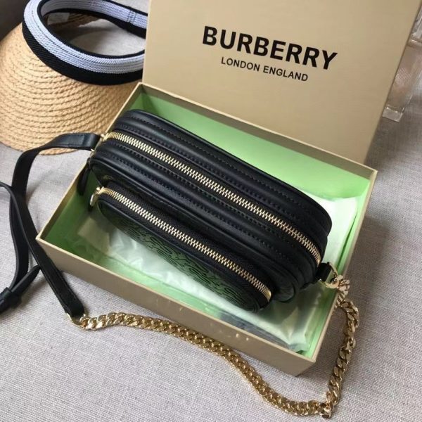 Burberry monogram leather camera bag 7