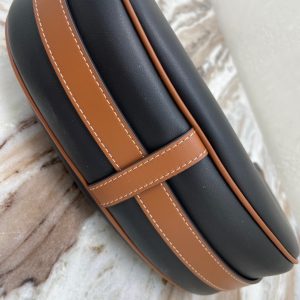 CELINE AVA STRAP medium smooth calfskin handbag 12