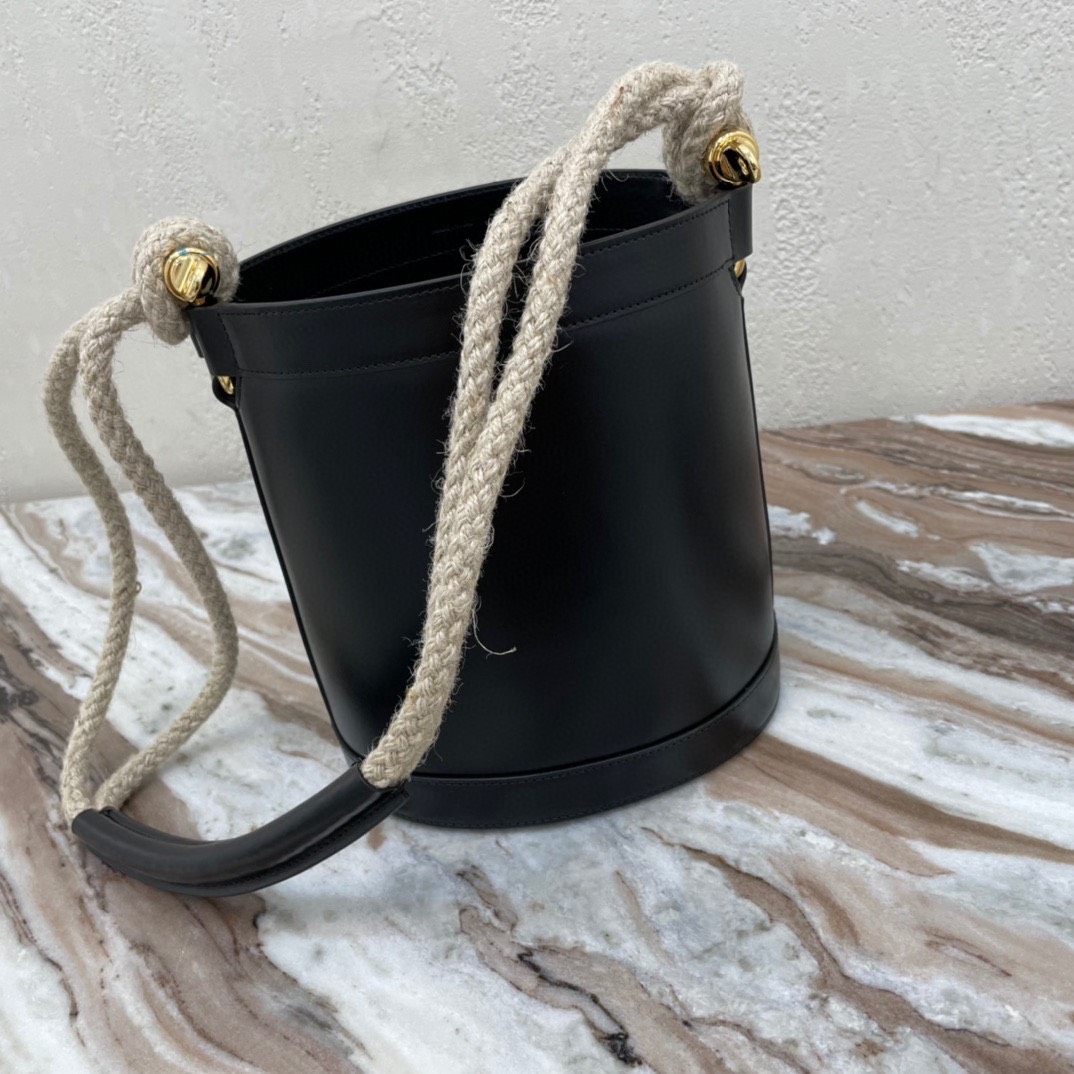 marin leather bucket
