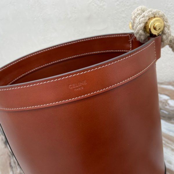 CELINE BUCKET MARIN cow leather bucket bag 4