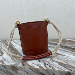 CELINE BUCKET MARIN cow leather bucket bag 16
