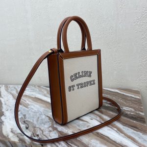 CELINE CABAS TRIOMPHE🛍Canvas MiNi Vertical Handbag 16