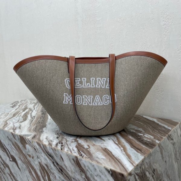 CELINE COUFFIN medium textile logo print handbag 1