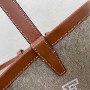 CELINE COUFFIN medium textile logo print handbag 15