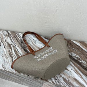 CELINE COUFFIN medium textile logo print handbag 18