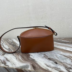 CELINE TRIOMPHE CANVAS cowhide lunch box handbag 13