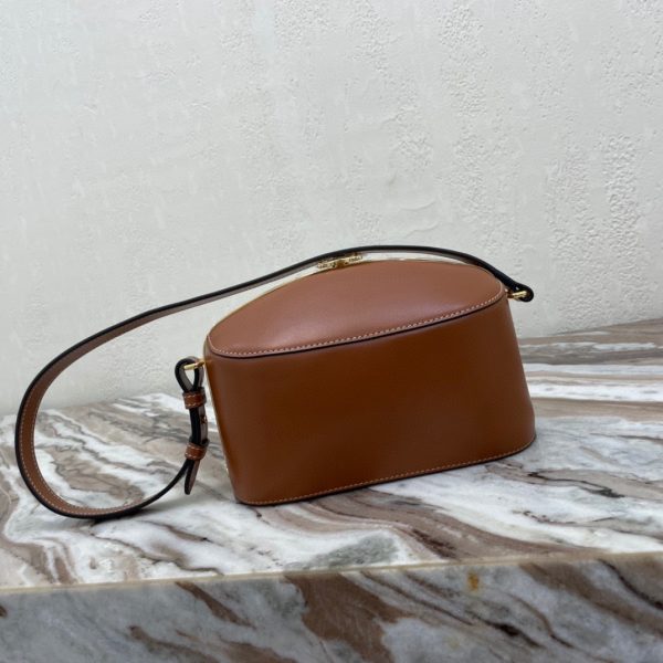 CELINE TRIOMPHE CANVAS cowhide lunch box handbag 10