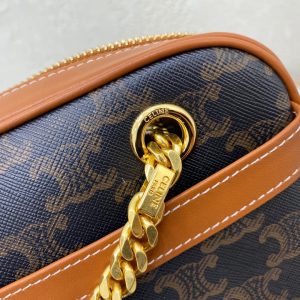 CELINE TRIOMPHE medium PATAPANS handbag in artificial leather 14