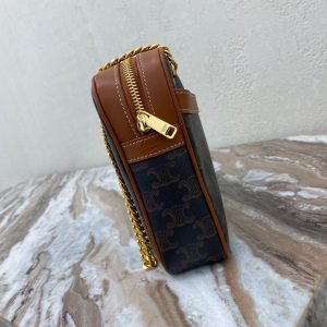 CELINE TRIOMPHE medium PATAPANS handbag in artificial leather 16