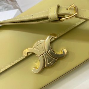 CELINE TRIOMPHE shiny calf leather shoulder bag 11