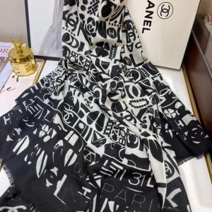 CHANEL CASHMERE SCARF 6