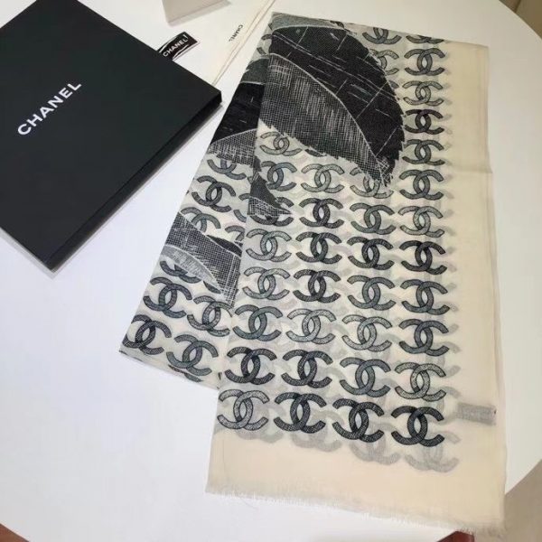 CHANEL ONE CAMELLIA SCARF 2