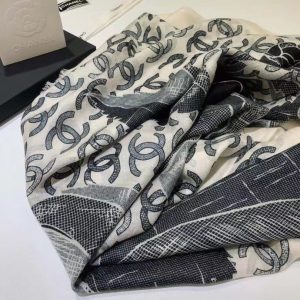 CHANEL ONE CAMELLIA SCARF 9