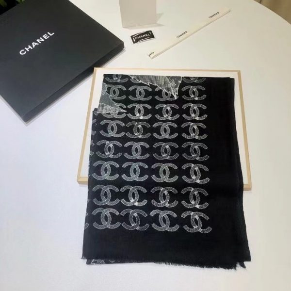 CHANEL ONE CAMELLIA SCARF 1