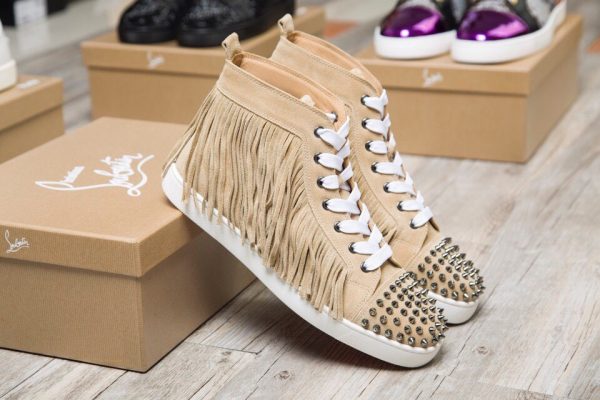 CHRISTIAN LOUBOUTIN Spike Accents Suede Sneakers 2