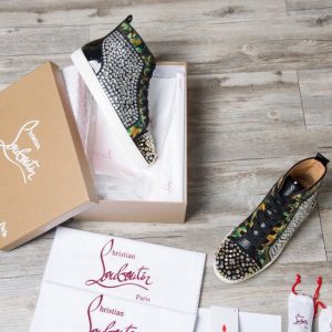 CHRISTIAN LOUBOUTIN Spike Accents Suede Sneakers 13