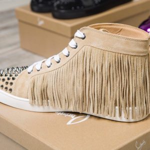 CHRISTIAN LOUBOUTIN Spike Accents Suede Sneakers 14