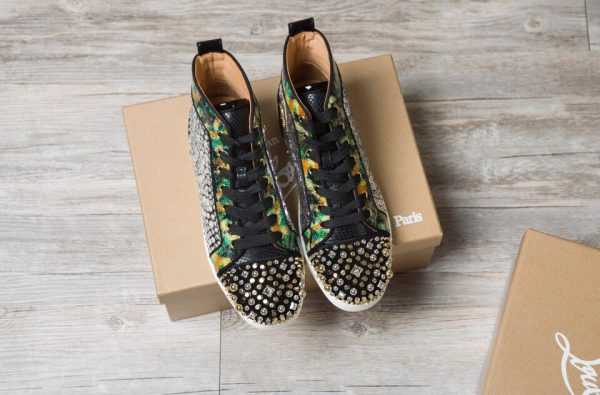 CHRISTIAN LOUBOUTIN Spike Accents Suede Sneakers 5