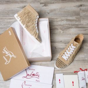 CHRISTIAN LOUBOUTIN Spike Accents Suede Sneakers 17