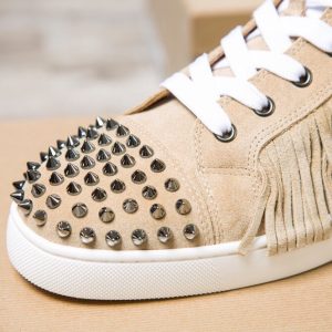 CHRISTIAN LOUBOUTIN Spike Accents Suede Sneakers 19