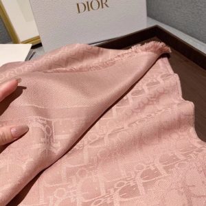 DIOR Velvet Jacquard Embroidered Character Square Scarf 6