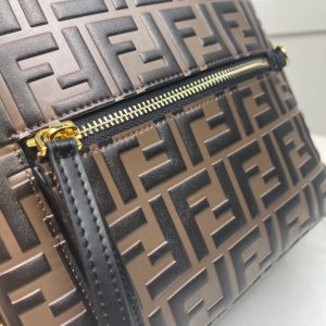 FENDI BACKPACK MINI Brown leather FF backpack 13
