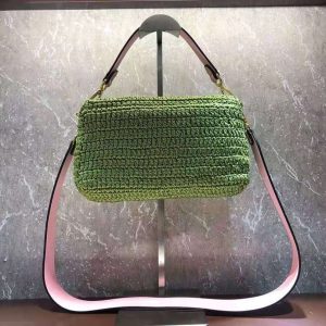 FENDI BAGUETTE cotton crochet bag 12