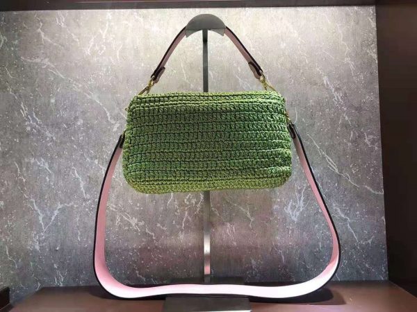 FENDI BAGUETTE cotton crochet bag 5
