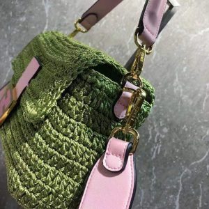 FENDI BAGUETTE cotton crochet bag 13