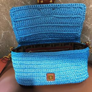 FENDI BAGUETTE cotton crochet bag 14