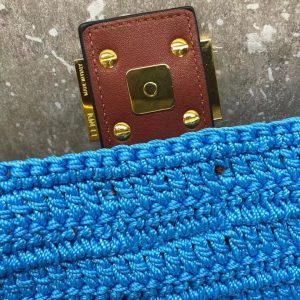 FENDI BAGUETTE cotton crochet bag 15