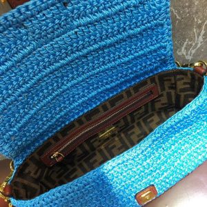 FENDI BAGUETTE cotton crochet bag 17