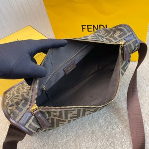 FENDI Big F fabric men's bag 9
