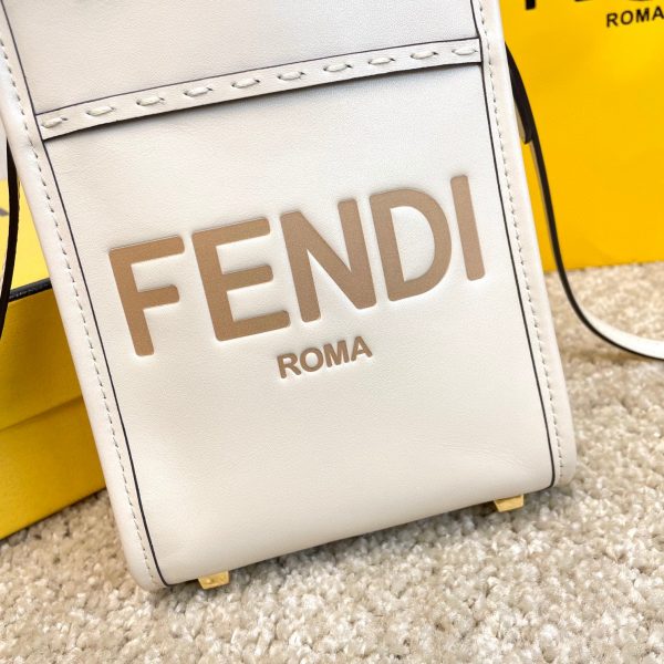 FENDI Mini Sunshine Shopper Bag leather mini-bag 3