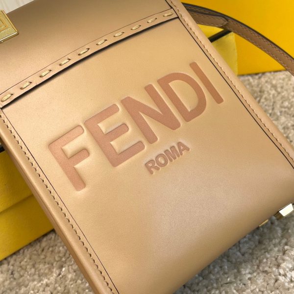FENDI Mini Sunshine Shopper Bag leather mini-bag 2