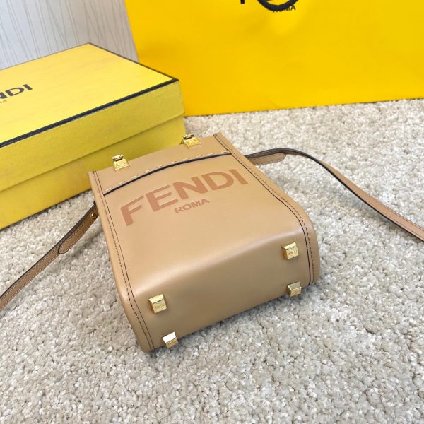 FENDI Mini Sunshine Shopper Bag leather mini-bag 7