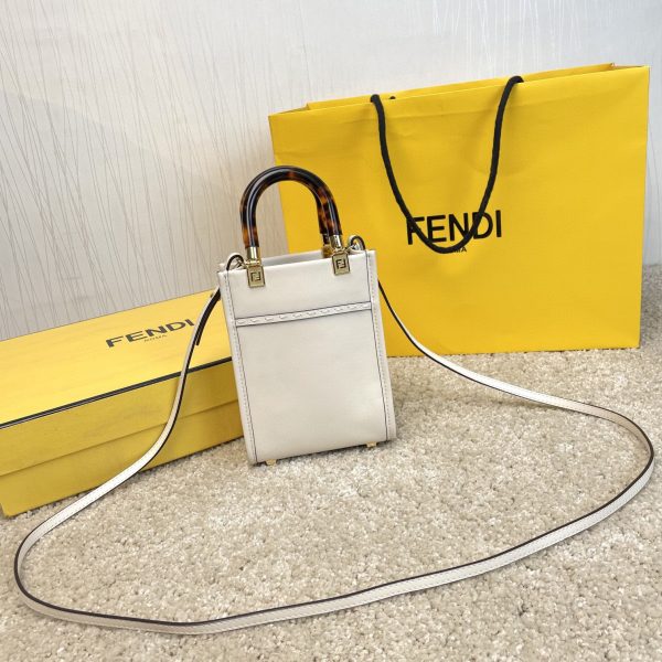 FENDI Mini Sunshine Shopper Bag leather mini-bag 2