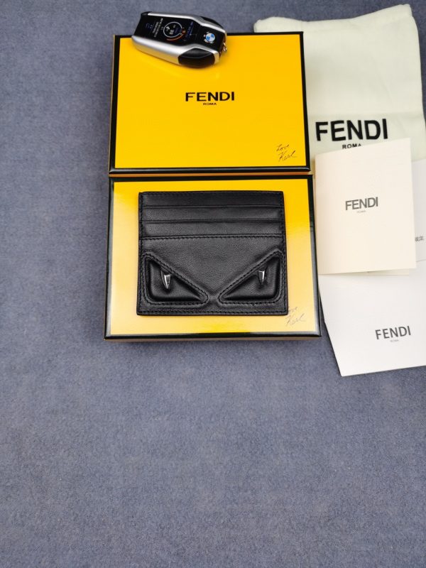 Fendi Embossed Monster Eye Card Case 1
