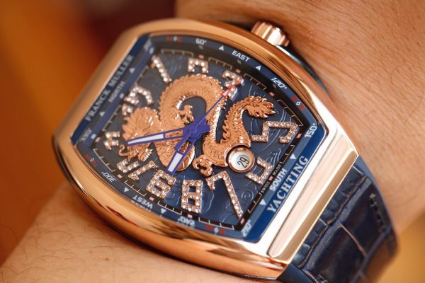 Franck Muller FM Vanguard Yachting V45 blue gold Watch 2