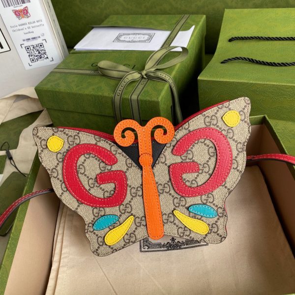 Gucci Beige GG Butterfly Bag 1