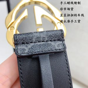 Gucci Purchasing Goods Level 93B260 gold square Belts 13