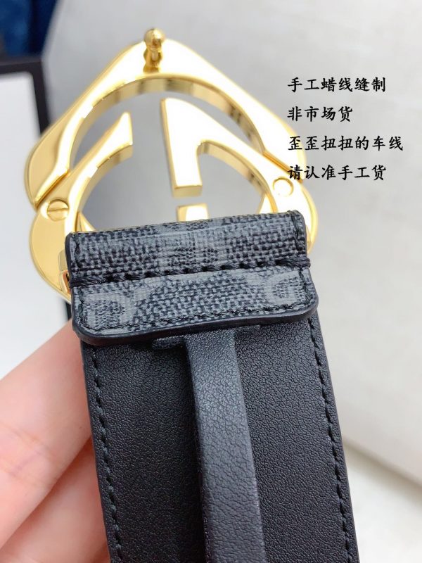 Gucci Purchasing Goods Level 93B260 gold square Belts 5