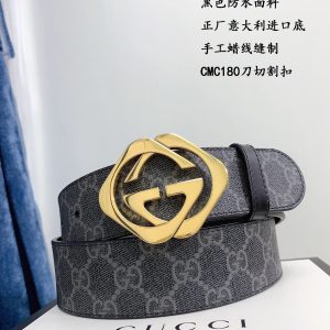Gucci Purchasing Goods Level 93B260 gold square Belts 16