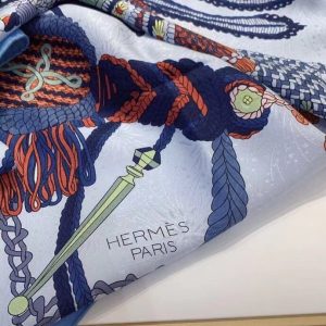 HERMES Le Timbalier scarf 90 7