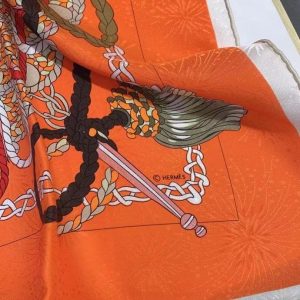 HERMES Le Timbalier scarf 90 9