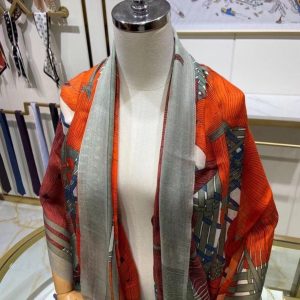 HERMES Masan & Masan long scarf 9